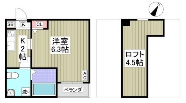 シャテーニュの物件間取画像